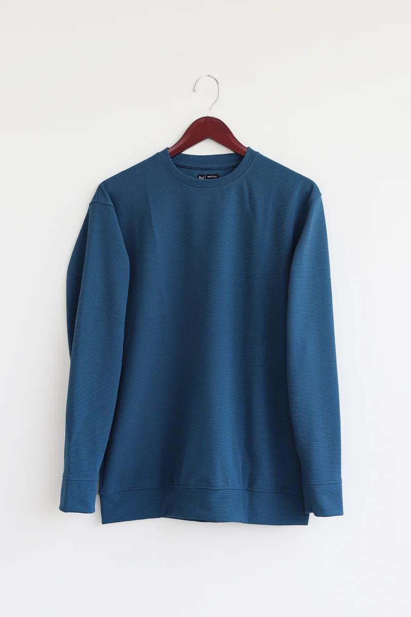 Plain Full Hand T-Shirt Lycra(royal Blue)